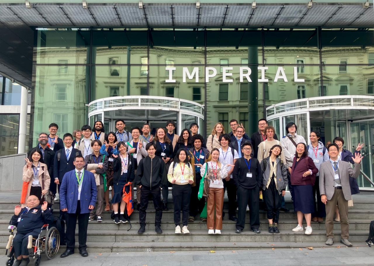 Participants gathered outside Imperial College London