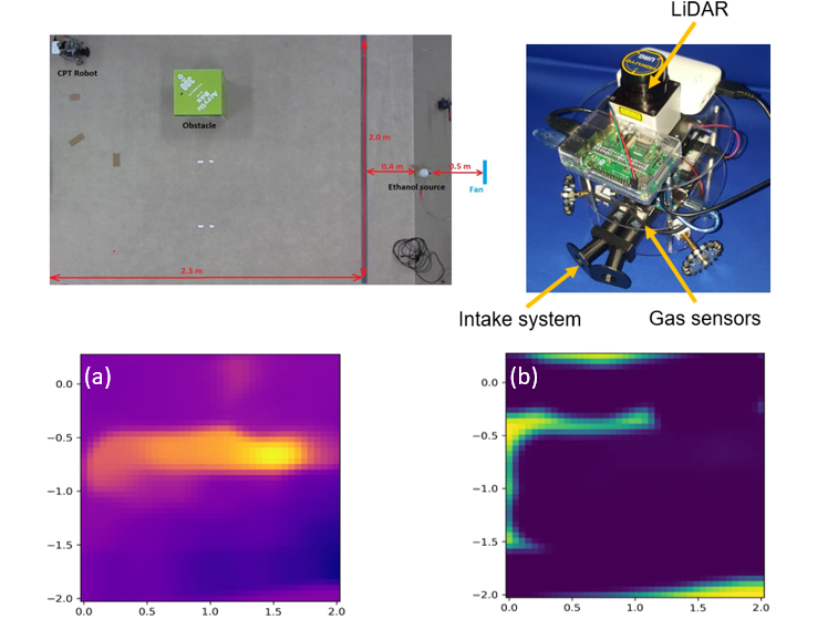 Gas concentration map